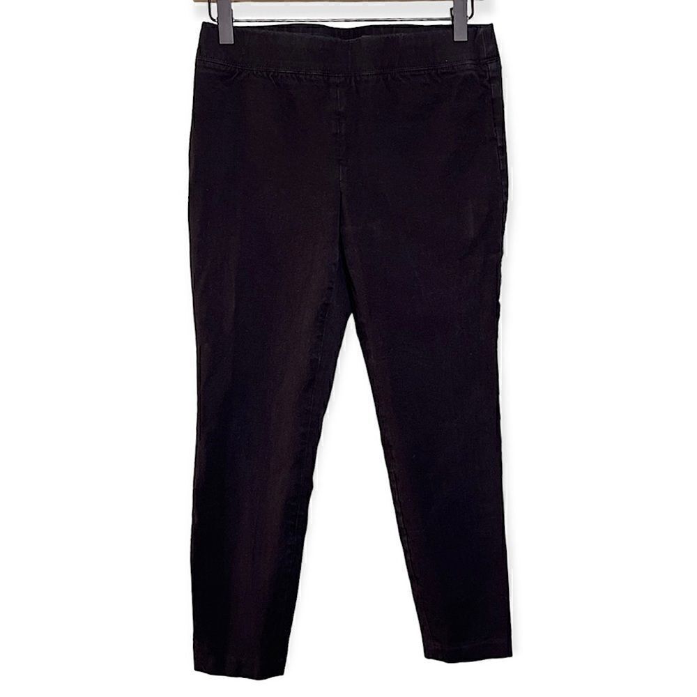 Talbots Women’s Skinny Pull On Ankle‎ Pants In Black Size 4 Petite
